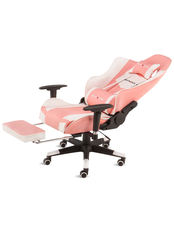 Moderne skinnrosa kontorstol Justerbar Gamers Game Silla Computer Gaming Chair 