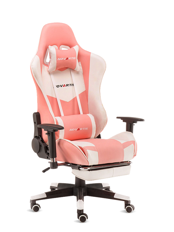 Engros høykvalitets PU PVC Modern Racing Pink Gear Gaming Chair 