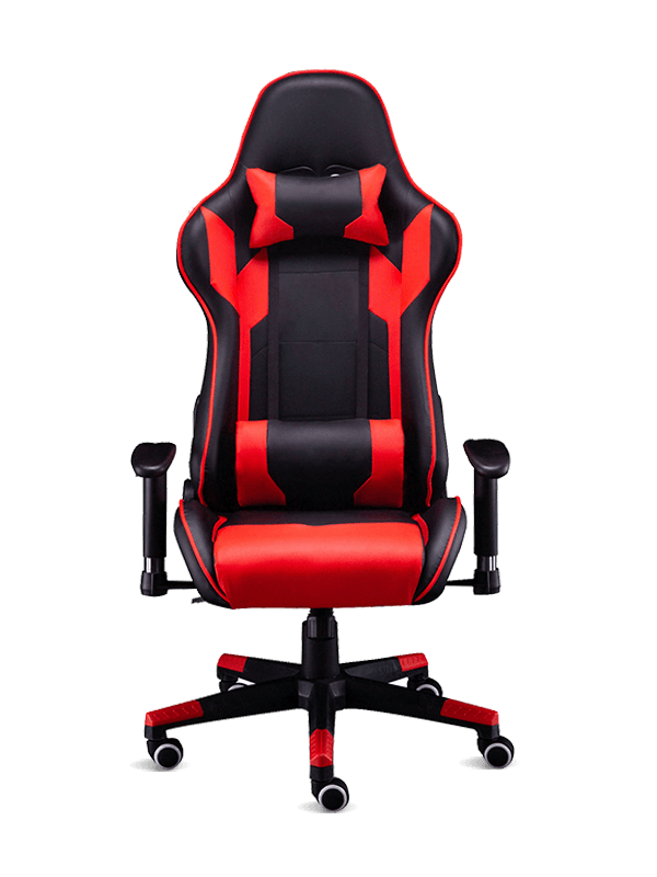 Moderne kontor Silla Gamers Black And Red Luksuriøs Leather Gaming Stol 