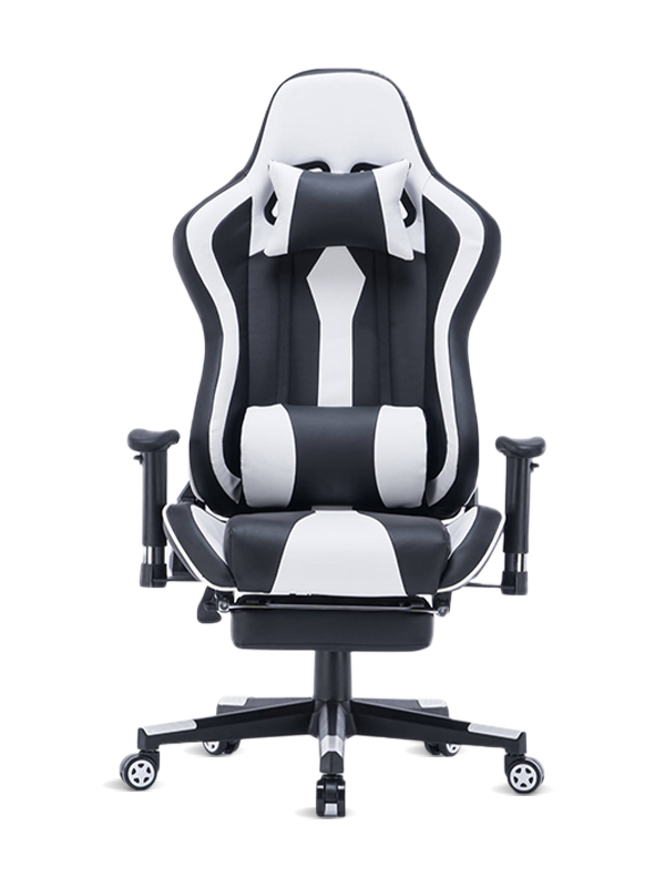 Nytt design Ergonomisk PC Computer Racing Stoler Office White RGB Gaming Stol 